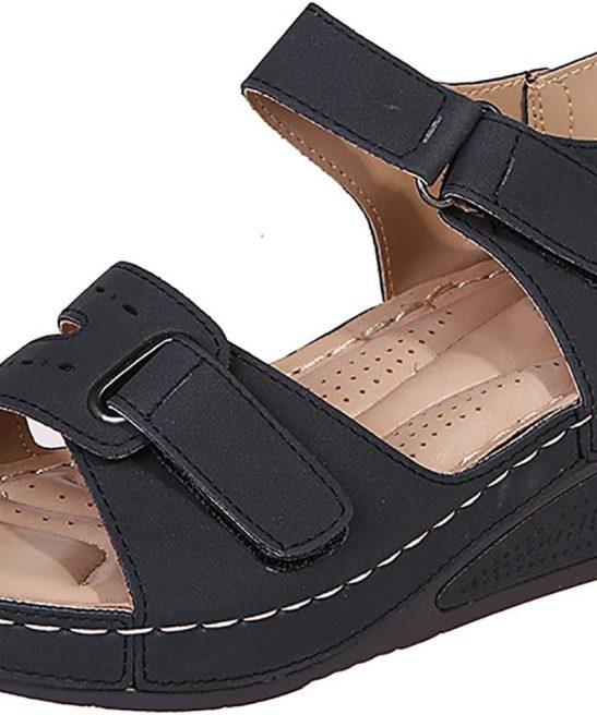 Wedges Comfort Sandals for Women, Women's Walking Shoes Casual Ladies Shoe Non Slip Fashion Beach Slippers