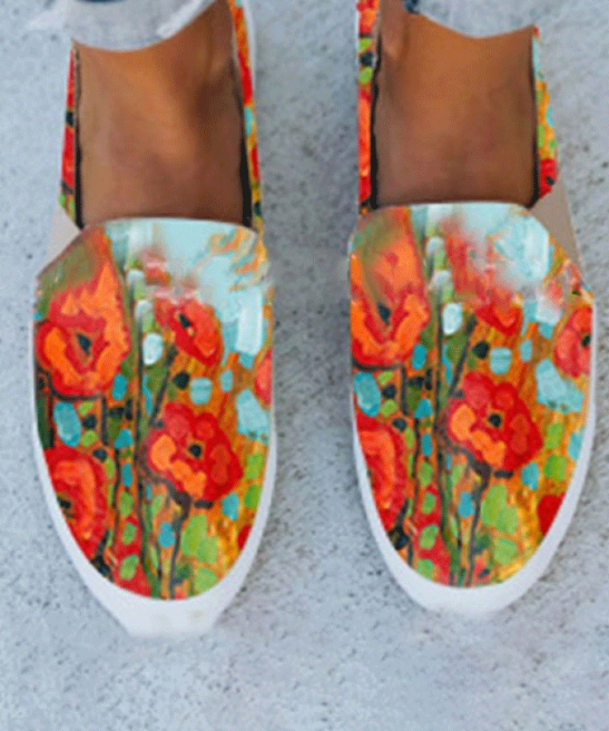 Women's Vintage Floral Print Casual Outdoor Shoes