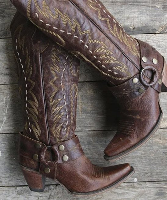 Women's Western Vintage Embroidery Boots