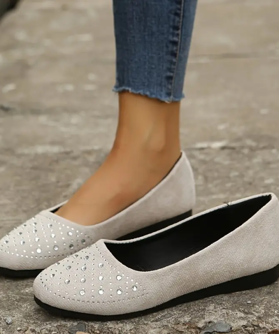 🔥Last Day 49% OFF -Women's Rhinestone Flat Shoes